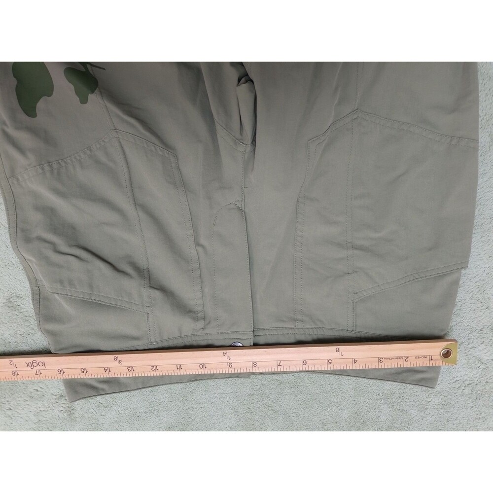 REI Womens Green Nylon Hiking Casual Beach Active Bermuda Shorts UPF 50 sz 4 - Picture 8 of 13